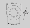 3W LED DOWNLIGHT SPOT ARMATÜR - GÜN IŞIĞI