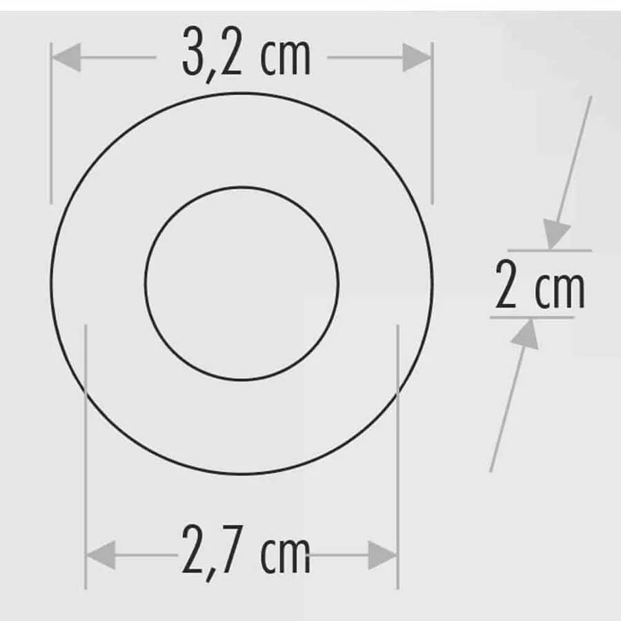 1,5W  YILDIZ SPOT POWER LEDLİ SATİN KASA (G.IŞIĞI)