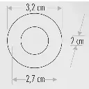 1,5W  YILDIZ SPOT POWER LEDLİ SATİN KASA (G.IŞIĞI)