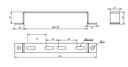 200mm YERE DUVARA TESPİT ELEMANI ( H: 40mm ) 3,0mm 