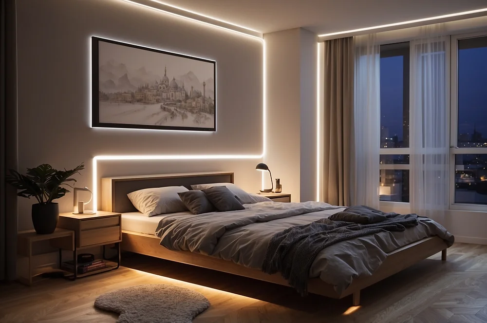 220 VOLT ŞERİT LED  ( AMBER )(YAPIŞKANLI)