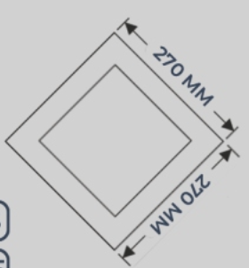 24 W SIVA ÜSTÜ LEDLİ PANEL 6500K