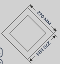 24 W SIVA ÜSTÜ LEDLİ PANEL 6500K