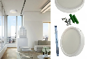 18W SIVA ÜSTÜ LED PANEL (YUVARLAK) (BEYAZ)