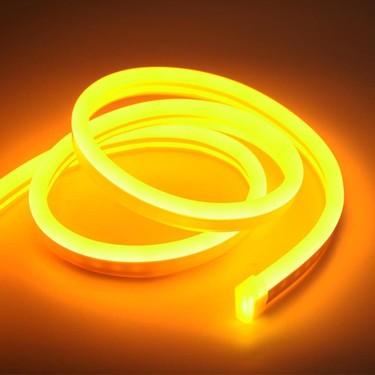 12V NEON ŞERİT LED AMBER 