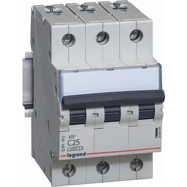 403693 LEGRAND 3X25A C TİPİ 6KA XG3 OTOMATİK SİGORTA 3245064036931