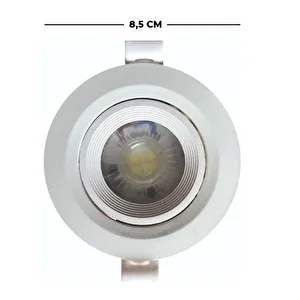 5W BEYAZ IŞIK YUVARLAK KASA SPOT HELİOS