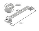 400mm YERE DUVARA TESPİT ELEMANI ( H: 40mm ) 3,0mm 