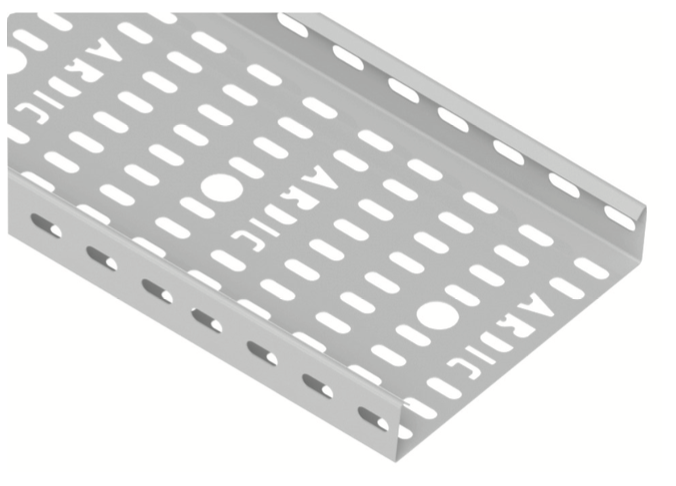 400/40mm AĞIR HİZ TİP KABLO KANALI  1,00mm SERİSİ  L: 3000mm PREGALVANİZ 