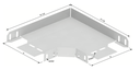 200mm 90° DÖNÜŞ ELEMANI (H: 40mm ) PREGALVANİZ