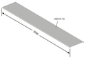 100 MM KABLO KANALI KAPAĞI DELİKSİZ  2500MM