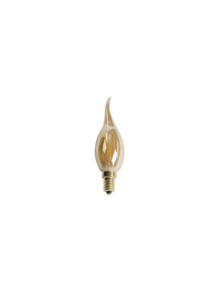 4W RUSTİK LED KIVRIK BUJI AMPUL(E14)(AMBER)