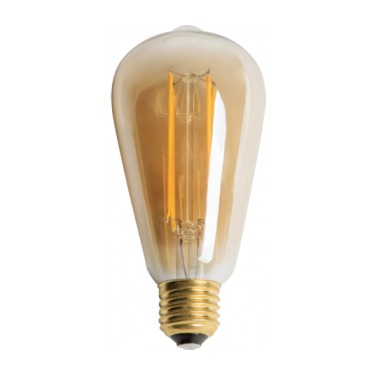 8W RUSTİK LED AMPUL (ST-64) (AMBER )