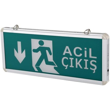 3W EXIT ÇIKIŞ ARMATÜRÜ LEDLİ 3 SAAT AKÜLÜ