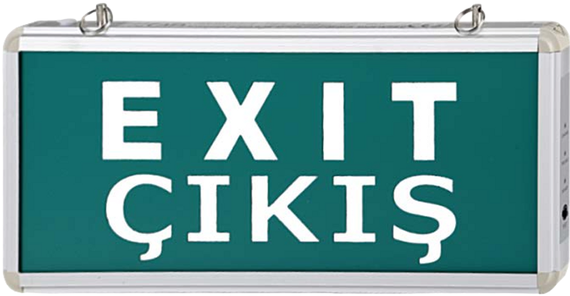 3W EXIT ÇIKIŞ ARMATÜRÜ LEDLİ 3 SAAT AKÜLÜ