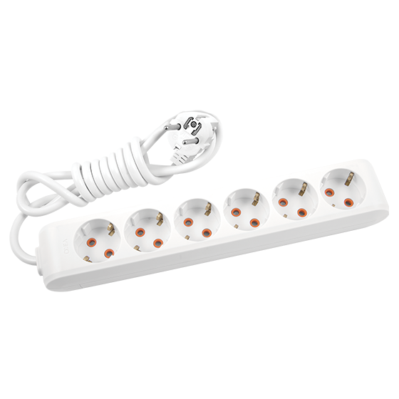 MULTİ-LET ALTILI PRİZ TOPRAKLI KABLOLU Ç.K. 5 MT