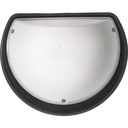 HOROZ AQUA YARIMAY 9W 6400K BEYAZ IŞIK DUVAR APLİK SİYAH KASA 