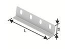 H: 40mm KANAL EK ELEMANI ( L:140mm ) PREGALVANİZ 