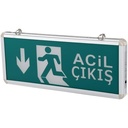 3W EXIT ÇIKIŞ ARMATÜRÜ LEDLİ 3 SAAT AKÜLÜ